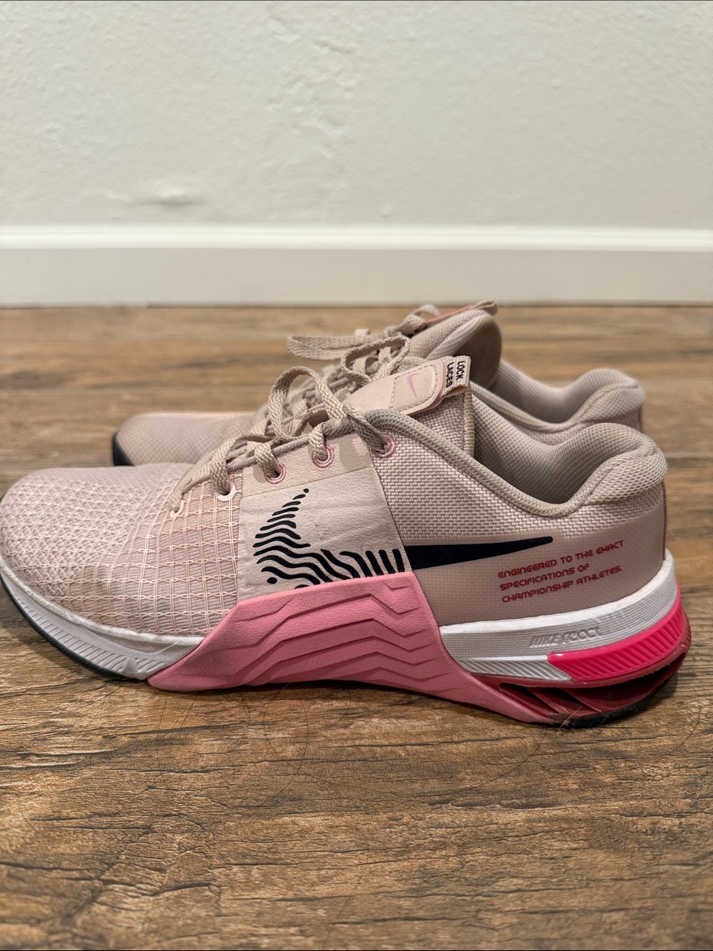 Nike Metcon size 7.5 Women’s  Pink Athletic Training Shoes